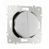 Выключатель двухклавишный проходной Arte Milano 202.32-2.silver 202.32-2.silver - 7