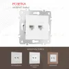 Розетка двойная RJ45 Arte Milano 203.45-2.white 203.45-2.white - 1