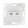 Розетка двойная RJ45 Arte Milano 203.45-2.white 203.45-2.white - 6