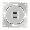 Розетка USB 2.1А+1А Arte Milano 202.46-1.silver 202.46-1.silver - 7