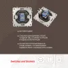Розетка RJ45 Arte Milano 205.45-1.shampan 205.45-1.shampan - 2