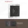 Розетка TV Arte Milano 206.43-1.black 206.43-1.black - 1