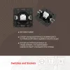 Розетка телефонная RJ11 Arte Milano 217.51-1.black 217.51-1.black - 2
