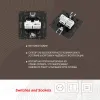 Розетка телефонная RJ11 + компьютерная RJ45 Arte Milano 217.44-1.black 217.44-1.black - 2