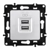 Розетка USB 2.1А+1А Arte Milano 217.46-1.silver 217.46-1.silver - 4