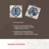 Розетка двойная RJ45 Arte Milano 203.45-2.silver 203.45-2.silver - 2
