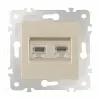 Розетка двойная RJ45 Arte Milano 203.45-2.shampan 203.45-2.shampan - 6