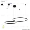 Подвесная люстра Crystal Lux FORTUNA SP123W LED BLACK FORTUNA SP123W LED  BLACK - 1