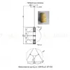 Подвесной светильник Crystal Lux AMARILLO SP18W LED BRASS AMARILLO SP18W LED BRASS - 5