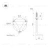 Ландшафтный светильник Arlight LGD-FRESNEL-BOLL-H1000-20W Warm3500-MIX 047687 047687 - 5