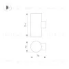 Уличный настенный светильник Arlight LGD-RAY-WALL-TWIN-R46-2x3W Day4000 033307(1) 033307(1) - 3