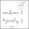 Люстра на штанге Lumion Crypto 8194/5C 8194/5C - 6