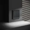 Проходной переключатель двухклавишный с подсветкой Voltum S70 VLS020407 (графит) VLS020407 - 5