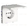 Розетка с защитными шторками и крышкой Voltum S70 VLS040302 (белый матовый) VLS040302 - 7