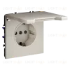 Розетка с защитными шторками и крышкой Voltum S70 VLS040303 (кашемир) VLS040303 - 4