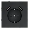 Розетка с USB, А+А Voltum S70 VLS040407 (графит) VLS040407 - 1