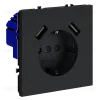 Розетка с USB, А+А Voltum S70 VLS040407 (графит) VLS040407 - 5
