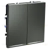 Проходной переключатель двухклавишный с подсветкой Voltum S70 VLS020406 (титан) VLS020406 - 5