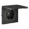 Розетка с защитными шторками и крышкой Voltum S70 VLS040306 (титан) VLS040306 - 7