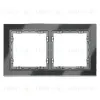 Рамка на 2 поста Voltum S70 VLS110207 (графит, стекло) VLS110207 - 1