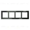 Рамка на 4 поста Voltum S70 VLS110406 (титан, стекло) VLS110406 - 1