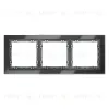 Рамка на 3 поста Voltum S70 VLS110307 (графит, стекло) VLS110307 - 1