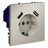 Розетка с USB, А+А Voltum S70 VLS040403 (кашемир) VLS040403 - 5