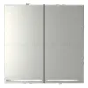 Проходной переключатель двухклавишный с подсветкой Voltum S70 VLS020405 (сталь) VLS020405 - 1