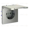 Розетка с защитными шторками и крышкой Voltum S70 VLS040305 (сталь) VLS040305 - 4