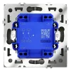 Выключатель двухклавишный с подсветкой Voltum S70 VLS020208 (черный матовый) VLS020208 - 5