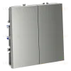 Выключатель с самовозвратом двухклавишный Voltum S70 VLS020605 (сталь) VLS020605 - 3