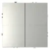 Выключатель с самовозвратом двухклавишный Voltum S70 VLS020605 (сталь) VLS020605 - 1