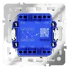 Проходной переключатель двухклавишный с подсветкой Voltum S70 VLS020401 (белый глянцевый) VLS020401 - 6