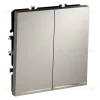 Выключатель двухклавишный с подсветкой Voltum S70 VLS020203 (кашемир) VLS020203 - 3