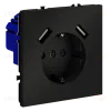 Розетка с USB, А+А Voltum S70 VLS040408 (черный матовый VLS040408 - 5