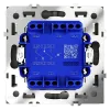 Проходной переключатель двухклавишный с подсветкой Voltum S70 VLS020408 (черный матовый) VLS020408 - 4