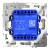 Проходной переключатель двухклавишный Voltum S70 VLS020305 (сталь) VLS020305 - 4