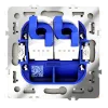 Розетка компьютерная двойная Voltum S70 VLS060204 (шелк) VLS060204 - 5