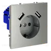 Розетка с USB, А+А Voltum S70 VLS040405 (сталь) VLS040405 - 4
