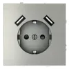 Розетка с USB, А+А Voltum S70 VLS040405 (сталь) VLS040405 - 1