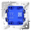 Выключатель двухклавишный Voltum S70 VLS020101 (белый глянцевый) VLS020101 - 5