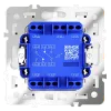 Проходной переключатель двухклавишный Voltum S70 VLS020302 (белый матовый) VLS020302 - 5