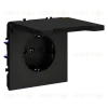 Розетка с защитными шторками и крышкой Voltum S70 VLS040308 (черный матовый) VLS040308 - 4