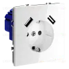 Розетка с USB, А+А Voltum S70 VLS040401 (белый глянцевы VLS040401 - 3