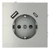 Розетка с USB, A+C Voltum S70 VLS040505 (сталь) VLS040505 - 1