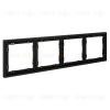 Рамка на 4 поста Voltum S70 VLS100408 (черный матовый) VLS100408 - 3