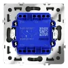 Проходной переключатель двухклавишный Voltum S70 VLS020306 (титан) VLS020306 - 6