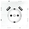 Розетка с USB Voltum S70 VLS040402 (белый матовый) VLS040402 - 1