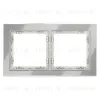 Рамка на 2 поста Voltum S70 VLS110205 (сталь, стекло) VLS110205 - 1