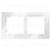 Рамка на 2 поста Voltum S70 VLS110201 (белый, стекло) VLS110201 - 1